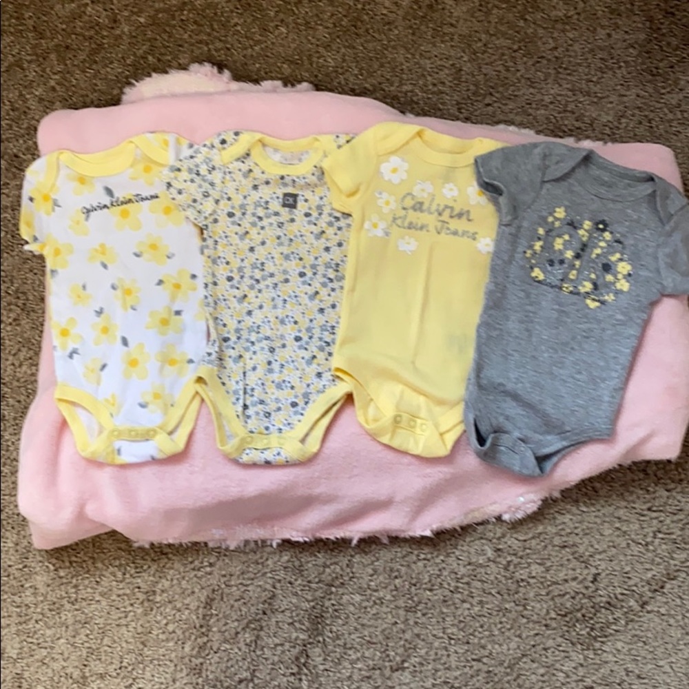 Baby girls CK onesies